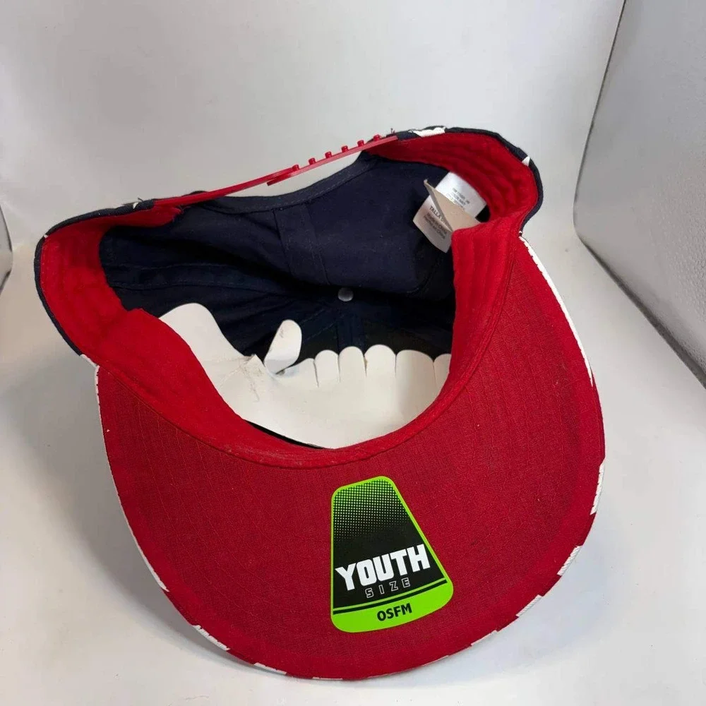 Youth Stars and Stripes Snapback Hat Navy Red White Patriotic SB3YJ2PLK OSFM
